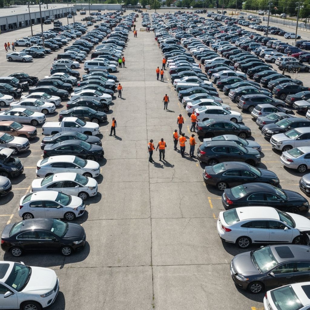 Aukcja samochodowa w USA - setki pojazdów